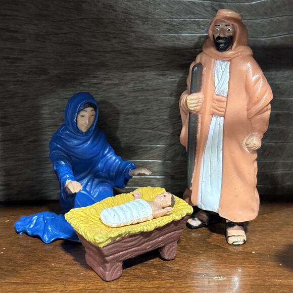 Rainfall Bible Greats Playset The Nativity 20 Pc 1997 Religious Educational Toy - Picture 3 of 7
